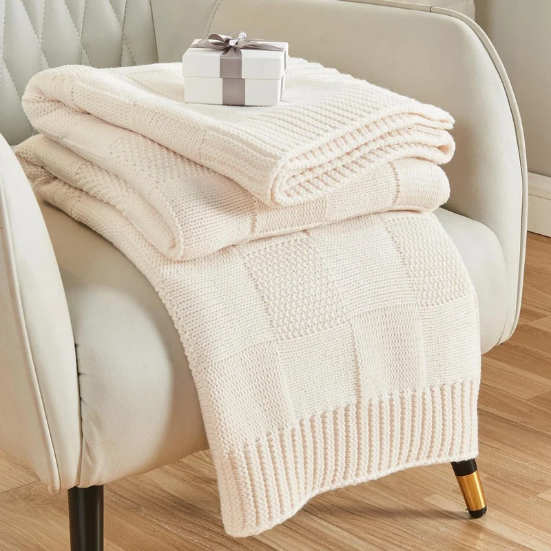 Gemütliche Strickstrukturierten Decke