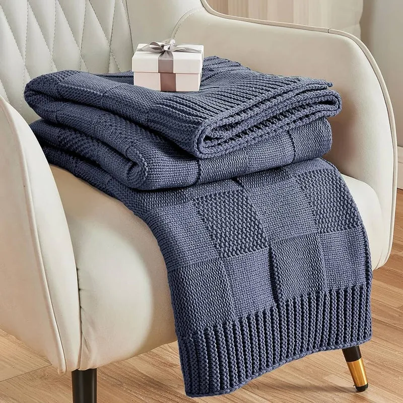 Gemütliche Strickstrukturierten Decke