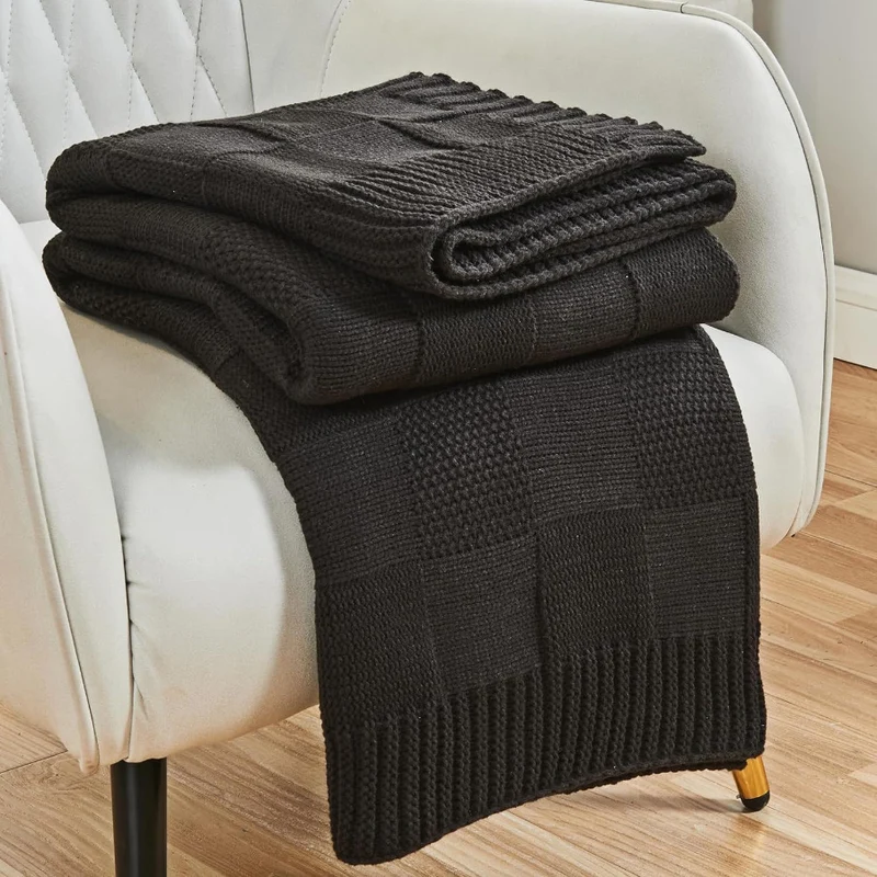 Gemütliche Strickstrukturierten Decke