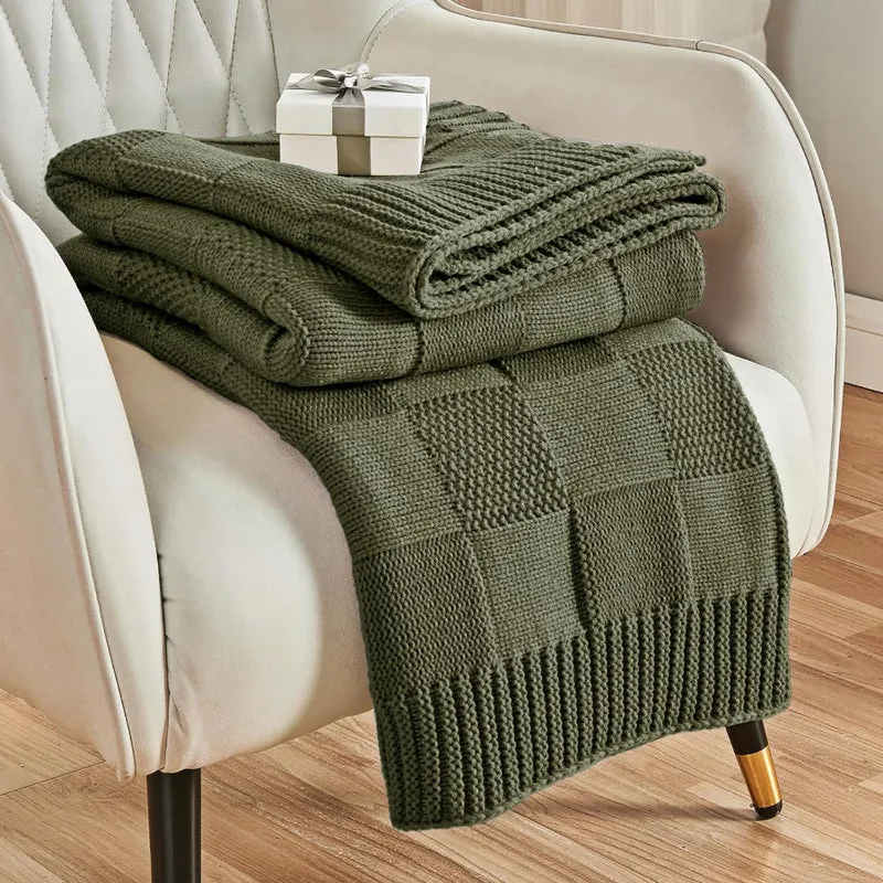 Gemütliche Strickstrukturierten Decke