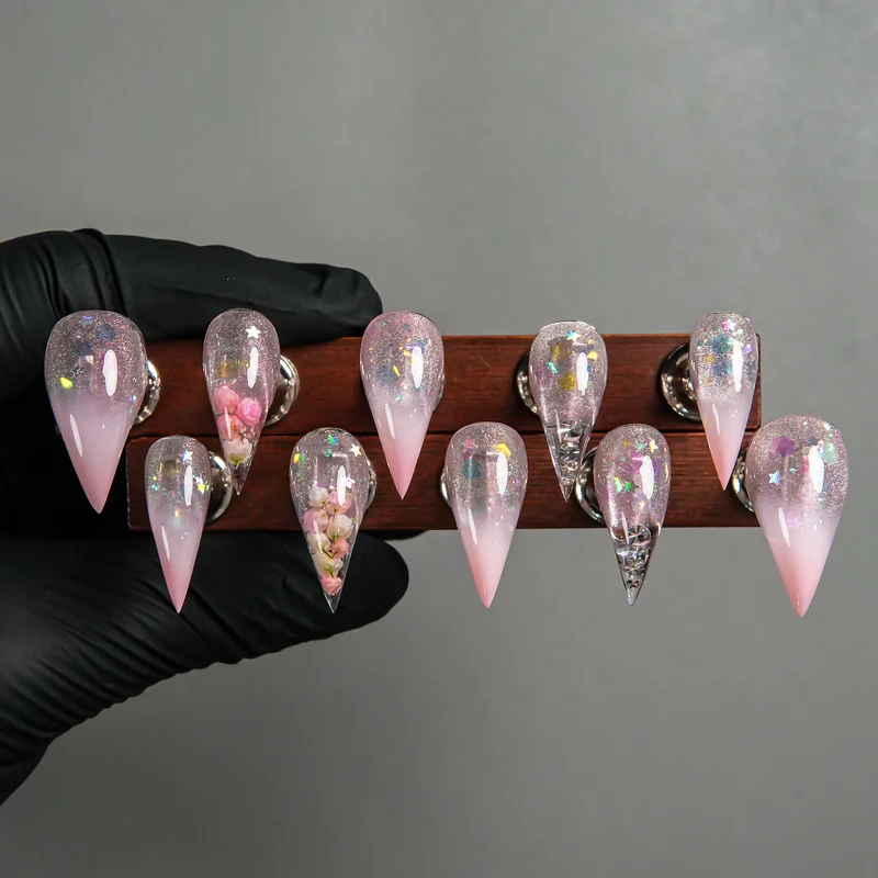 Stiletto Press-On Nagelkunst Set