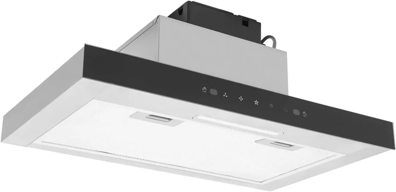 Dunstabzugshaube, 60cm, 120 W, Küchenhaube, Dunstabzugshaube 60cm Umluft 120W 2200RPM Reiner Kupfermotor Abzugshaube 60cm Umluft 350CFM Saugleistung