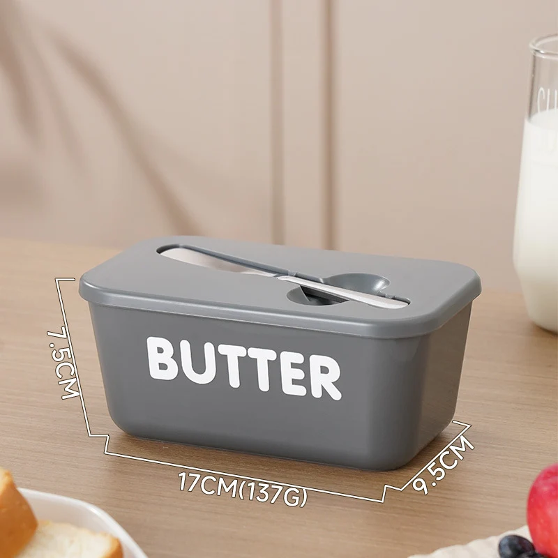 🧈 50% RABATT! 🍞 Große Butterdose aus Kunststoff mit Deckel & Integriertem Messer – Platzsparend, Frischhaltend & Ideal Für Die Küche 🏠