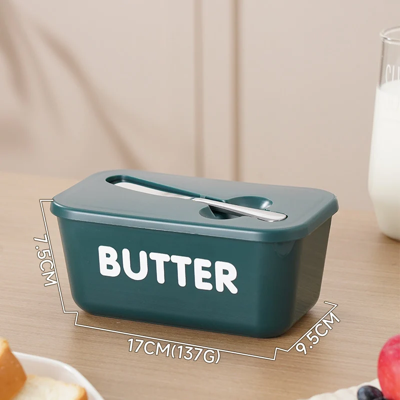 🧈 50% RABATT! 🍞 Große Butterdose aus Kunststoff mit Deckel & Integriertem Messer – Platzsparend, Frischhaltend & Ideal Für Die Küche 🏠