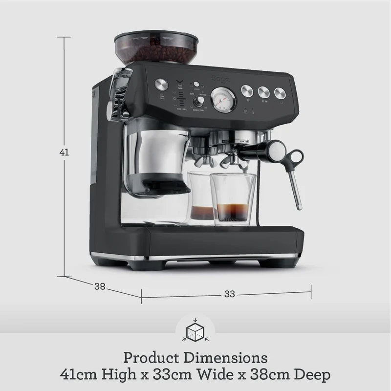 Sage The Barista Express Impress 1850W Espresso Kaffeemaschine - Schwarz Edelstahl | SES876BST4GUK1