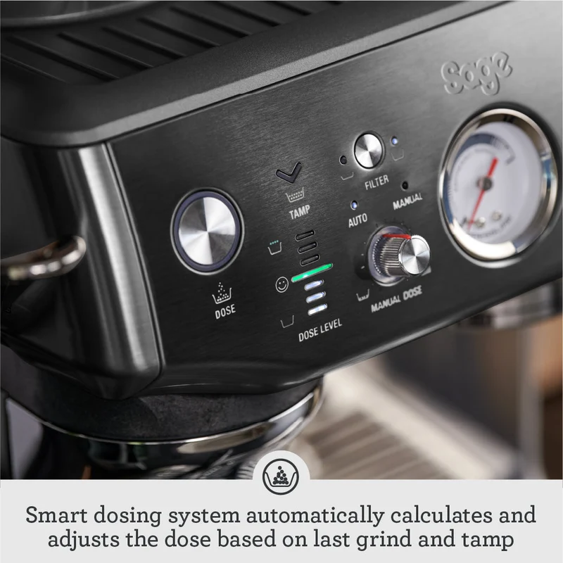 Sage The Barista Express Impress 1850W Espresso Kaffeemaschine - Schwarz Edelstahl | SES876BST4GUK1