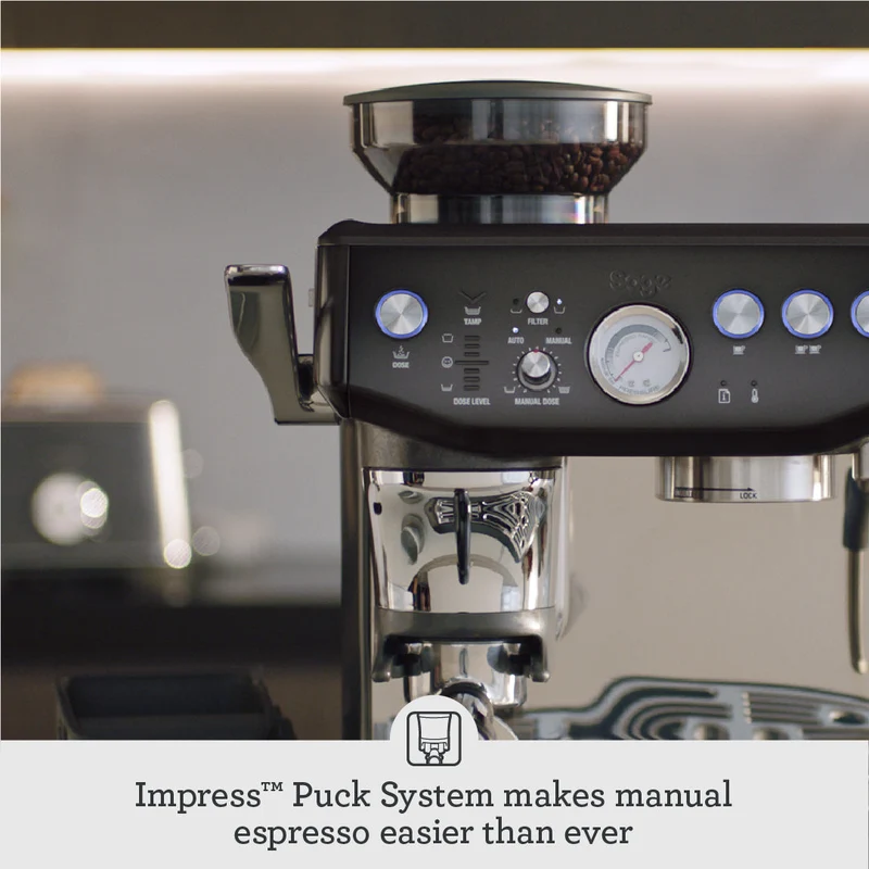Sage The Barista Express Impress 1850W Espresso Kaffeemaschine - Schwarz Edelstahl | SES876BST4GUK1