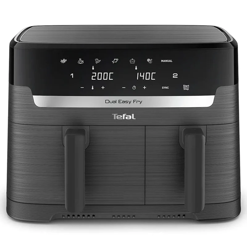 Tefal 8.3L Easy Fry Dual Heißluftfritteuse - Coal | EY901HG0