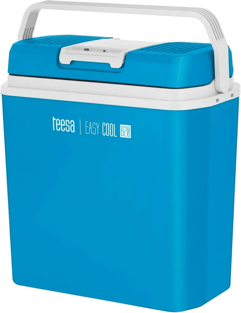Teesa Tragbarer Autokühlschrank 20L mit Kühl- und Heizfunktion für 230V/12V
