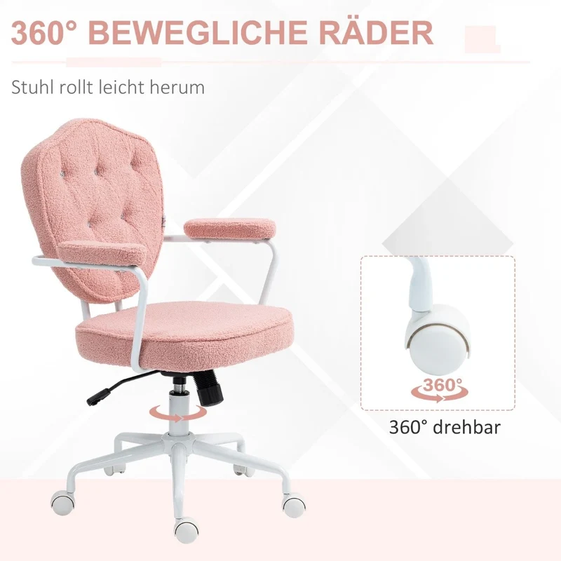 Bürostuhl Ergonomisch Schreibtischstuhl Wippfunktion Drehbar Stuhl