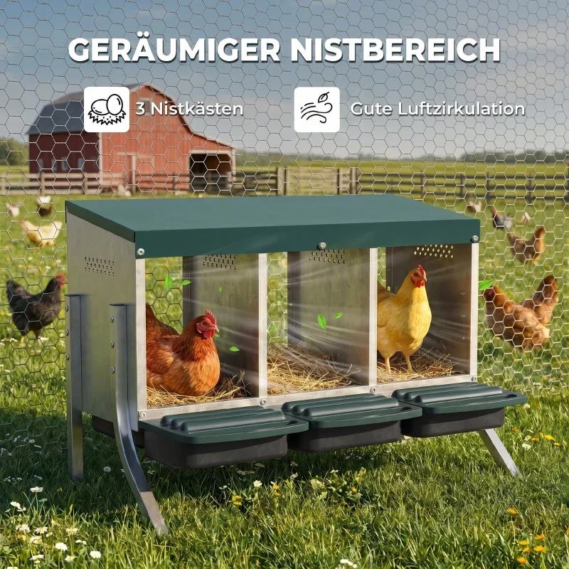 Hühnernest Legenest Hühner Abrollnest Nest Nutztiere Landwirtschaft