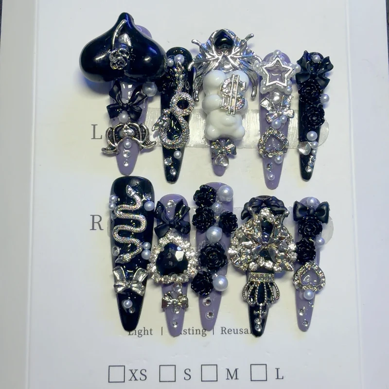 Gothic-inspirierte dekorative Haarklammer-Set