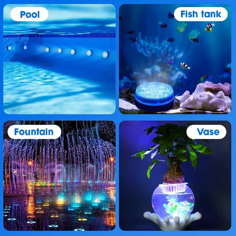 Unterwasser-LED-Leuchten (mit Funkfernbedienung)