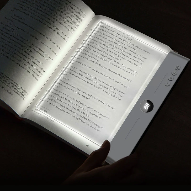 📖💡LED-Panel-Leselampe mit 3 Farben und Timer
