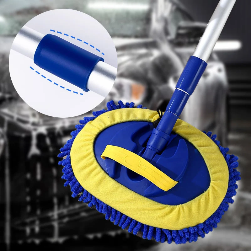 🚗JETZT 60 % RABATT! 🧽 Robuster, teleskopierbarer Autowaschmopp aus Aluminium mit langem Griff – weiche Mikrofaser, kratzfrei und längenverstellbar ✨
