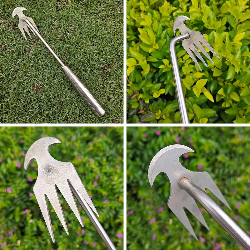 🌿 50% RABATT! 🔨 Robuster Gartenhacken aus Edelstahl – Handgeführtes Unkrautentfernungswerkzeug, Ideal für Bodenlockerung & Wurzelentfernung 🧤