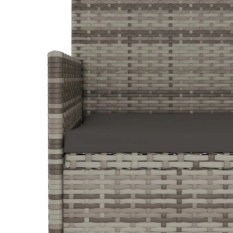 Gartenbank 3-Sitzer Poly Rattan Outdoor Sitzbank Terrassenbank