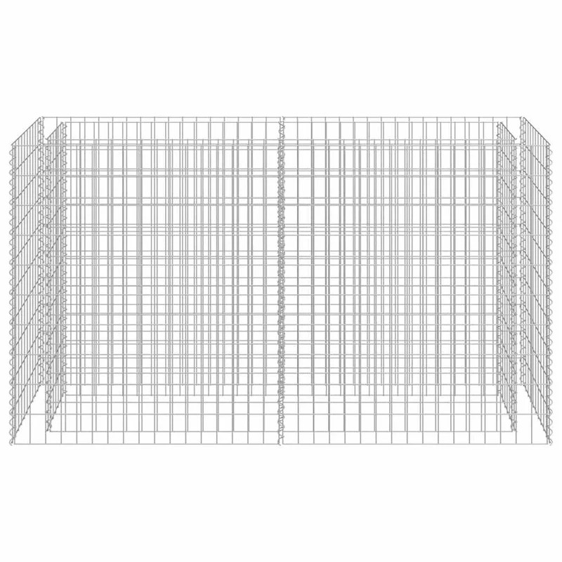 Gabionen Hochbeet Verzinkt 180x50x100cm Pflanzkasten Garten Steinkorb