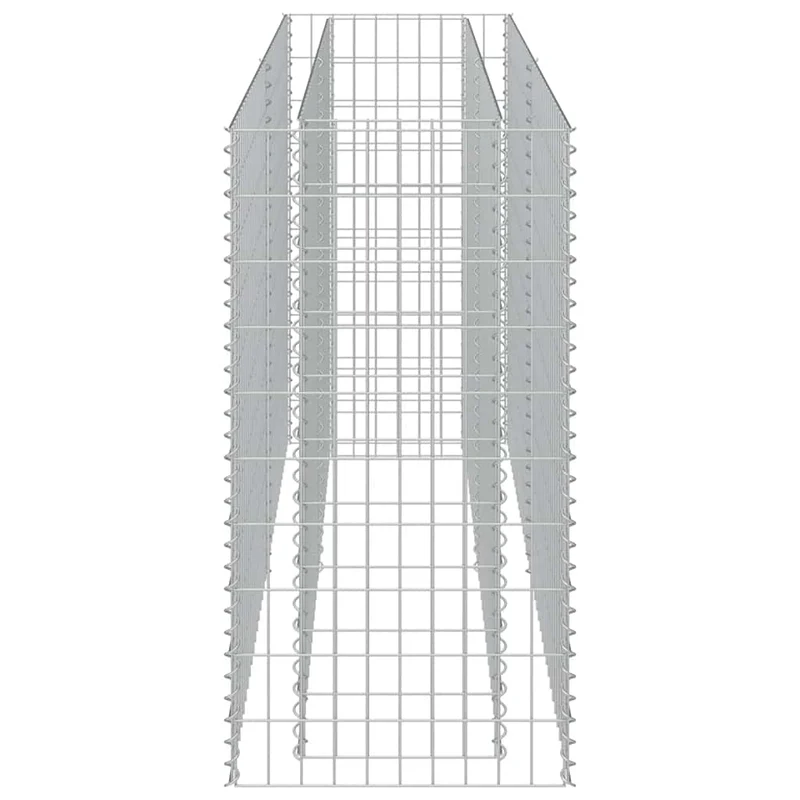 Gabionen Hochbeet Verzinkt 180x50x100cm Pflanzkasten Garten Steinkorb