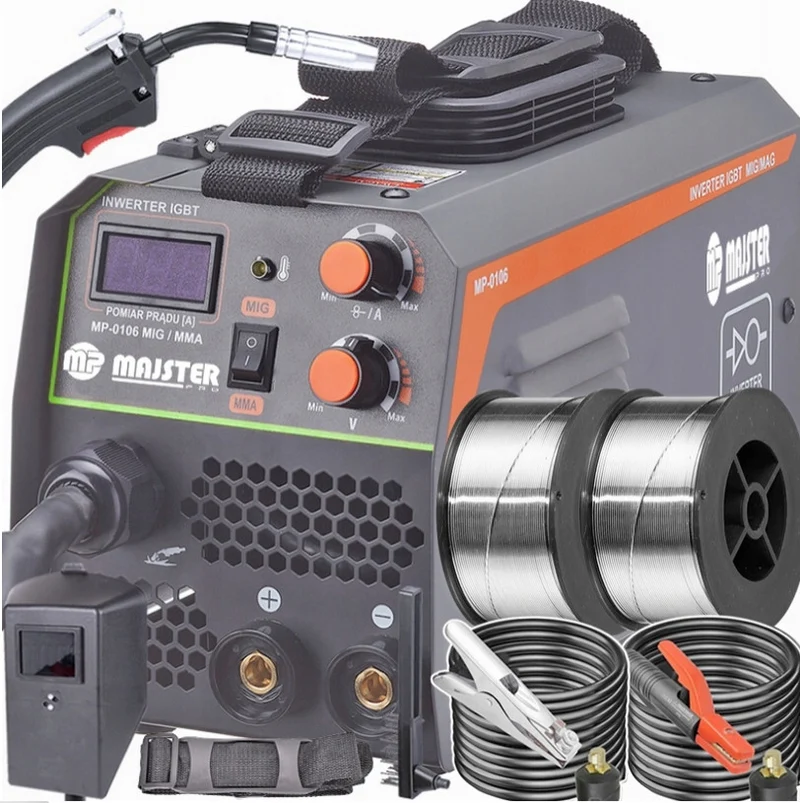 MIG MAG FLUX MMA Inverter Schweißgerät 200A Set 230V Schutzgas Fülldraht