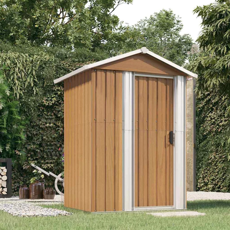 Gartenhaus Verzinkt 126x97,5x177cm Gerätehaus Geräteschuppen Schuppen