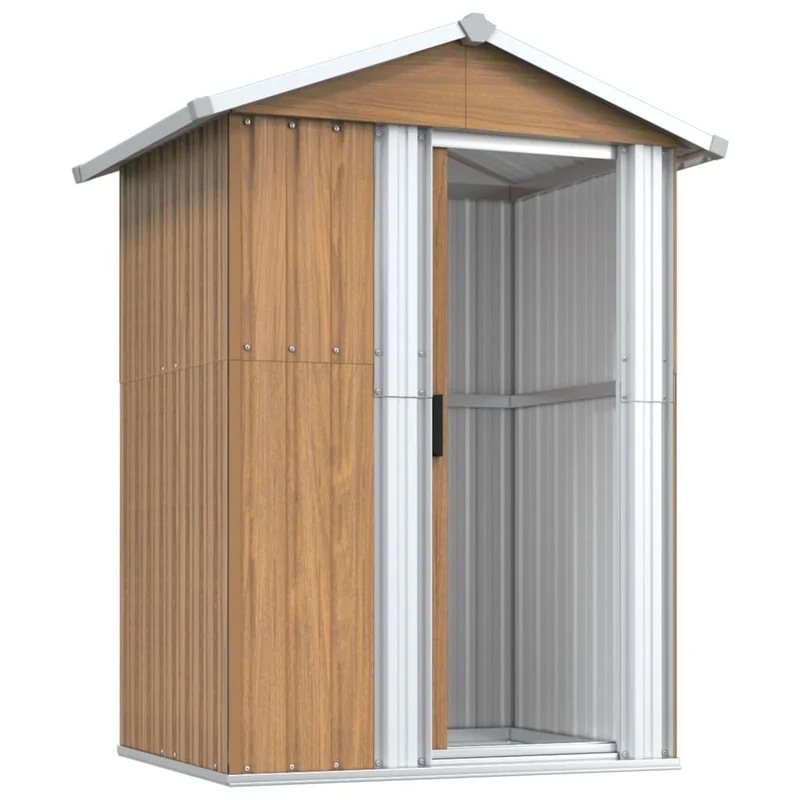 Gartenhaus Verzinkt 126x97,5x177cm Gerätehaus Geräteschuppen Schuppen