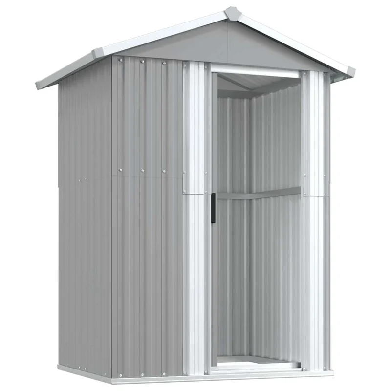 Geräteschuppen 126x97,5x177cm Verzinkt Gartenhaus Schuppen Metall Gartenmöbel