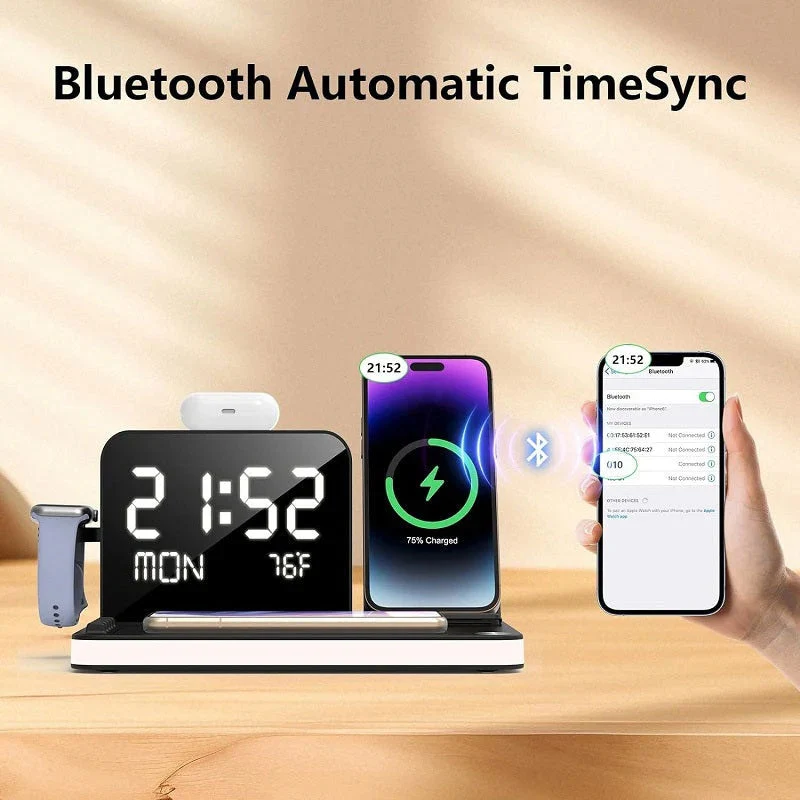 💎50% RABATT! 💎 7-in-1 Kabellose Ladestation – Laden Sie Smartphone, AirPods, Smartwatch & mehr gleichzeitig – Schnell, Ordnung & Platzsparend ⚡📱