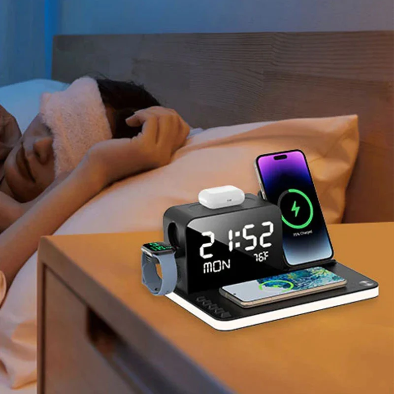 💎50% RABATT! 💎 7-in-1 Kabellose Ladestation – Laden Sie Smartphone, AirPods, Smartwatch & mehr gleichzeitig – Schnell, Ordnung & Platzsparend ⚡📱