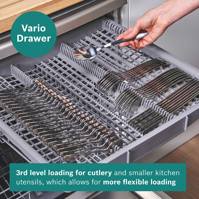 Bosch Series 2 60CM freistehend Drawer Geschirrspüler - Silber Inox | SMS2HVI67G