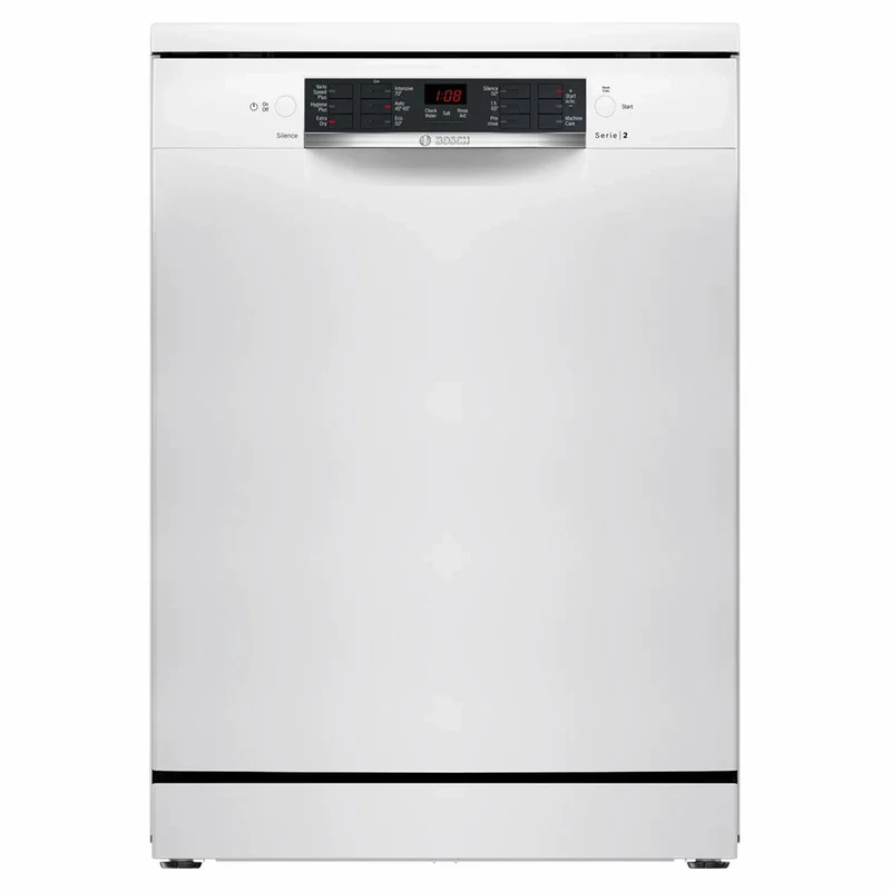 Bosch Series 2 60CM freistehend Standard Geschirrspüler - Weiß | SMS26AW08G