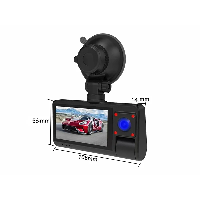 3-Kanal 1080P Dashcam mit WLAN