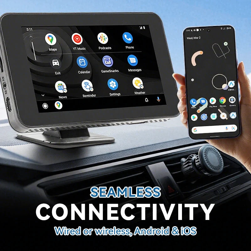 📱4,7-Zoll-HD-Touchscreen-Multimedia-Player für Ihr Auto – Wischen Sie mit den Fingerspitzen und verwandeln Sie Ihr Fahrzeug im Handumdrehen in ein intelligentes Entertainment-Center!🚗✨