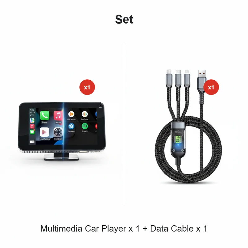 📱4,7-Zoll-HD-Touchscreen-Multimedia-Player für Ihr Auto – Wischen Sie mit den Fingerspitzen und verwandeln Sie Ihr Fahrzeug im Handumdrehen in ein intelligentes Entertainment-Center!🚗✨