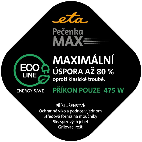 Elektrischer Backtopf ETA Pečenka MAX 0133 90010