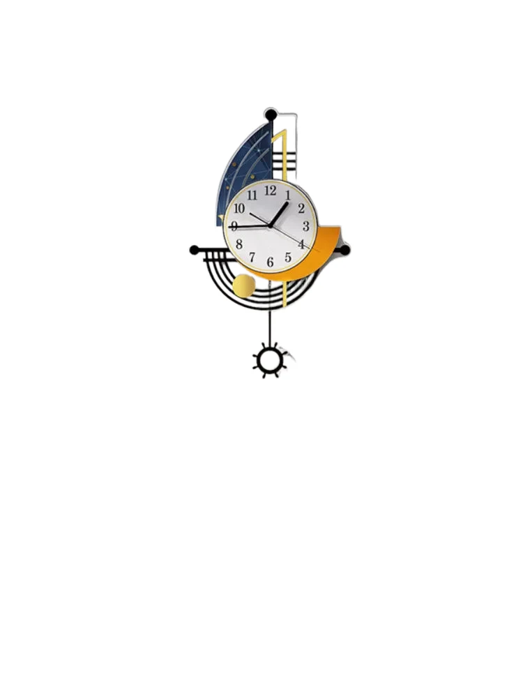 Skanto | Dekorative Wanduhr Navigation Segelboot Kreatives Design Uhr Innenuhr Wohnzimmer Hintergrund Wanddekor