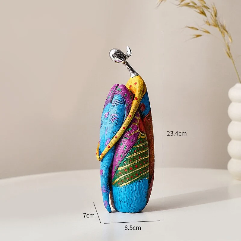 Skanto Skanto | Abstrakte Kunst Frauen Skulptur Figuren für Interieur Harz Statuette Farbe Moderne Heimdekoration Dekorative Figuren Geschenke