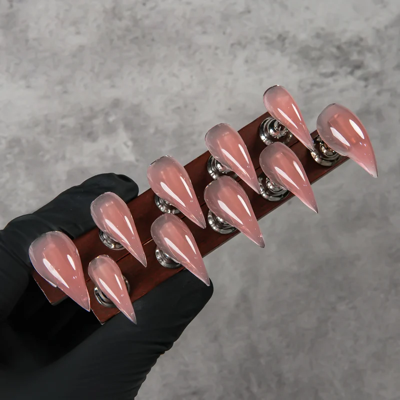 Premium Stiletto Press-On Nägel mit glänzender Oberfläche