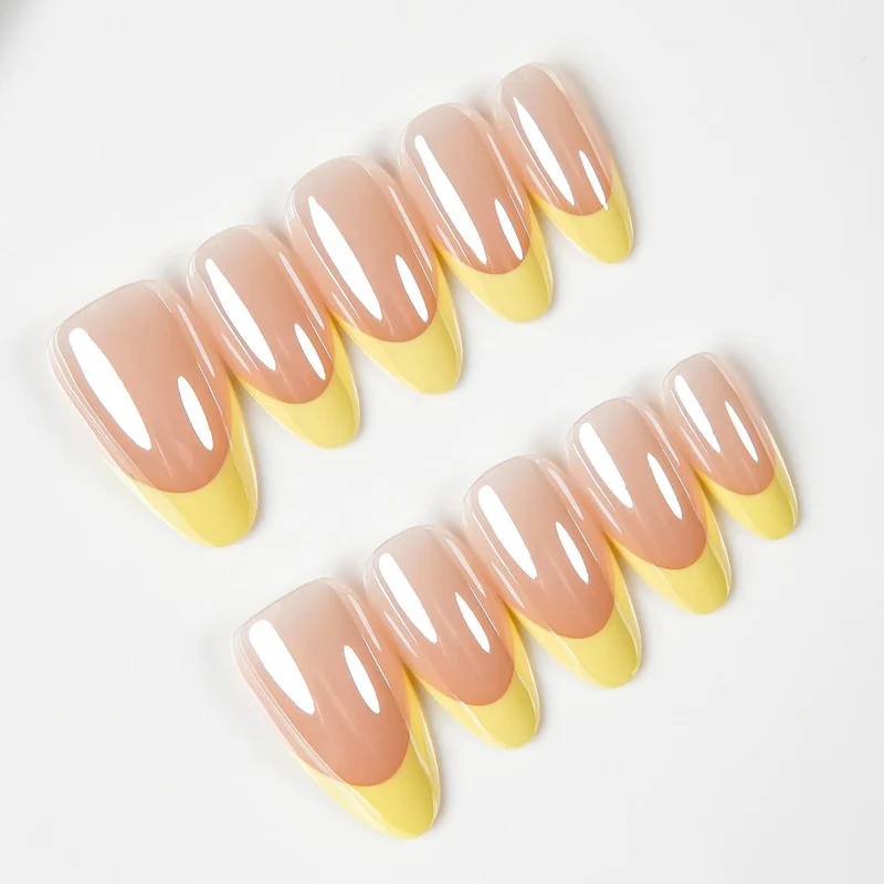 Premium Glänzende Stiletto Press-On Nagelspitzen