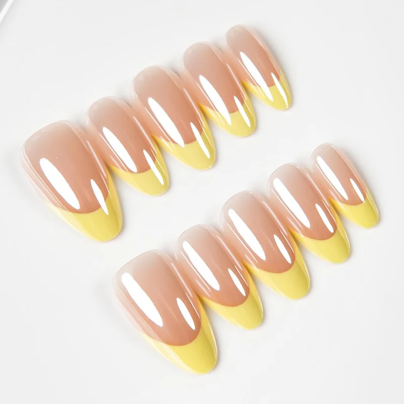 Premium Glänzende Stiletto Press-On Nagelspitzen