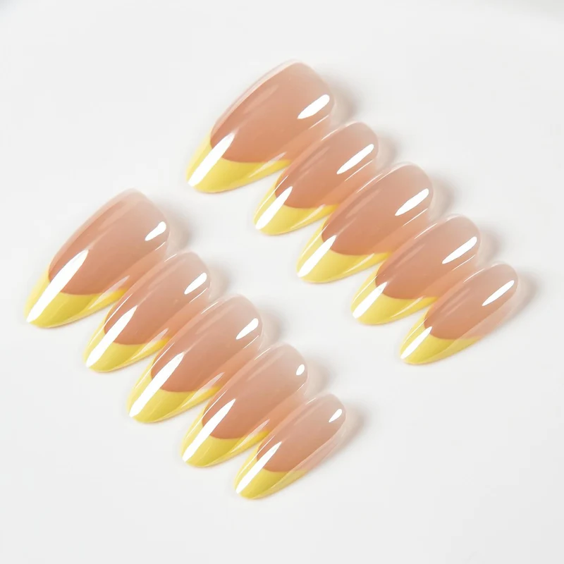 Premium Glänzende Stiletto Press-On Nagelspitzen