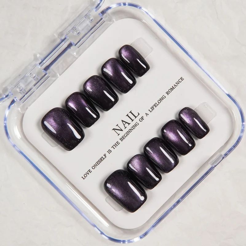 Premium Glänzendes Press-On Nagel Set