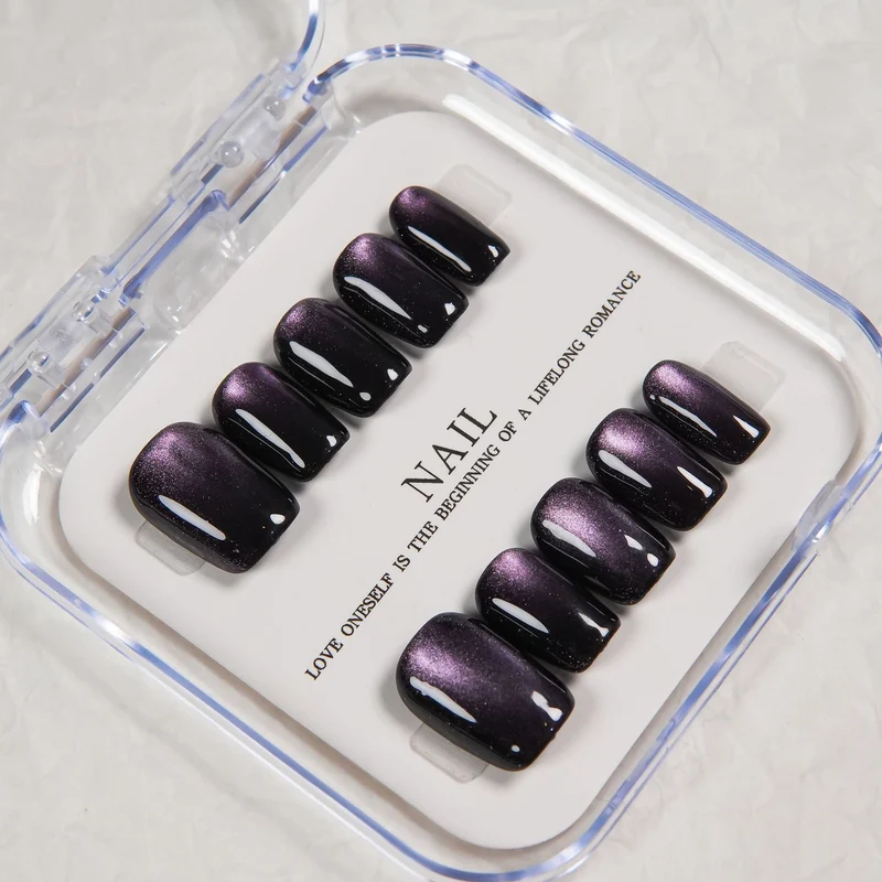 Premium Glänzendes Press-On Nagel Set