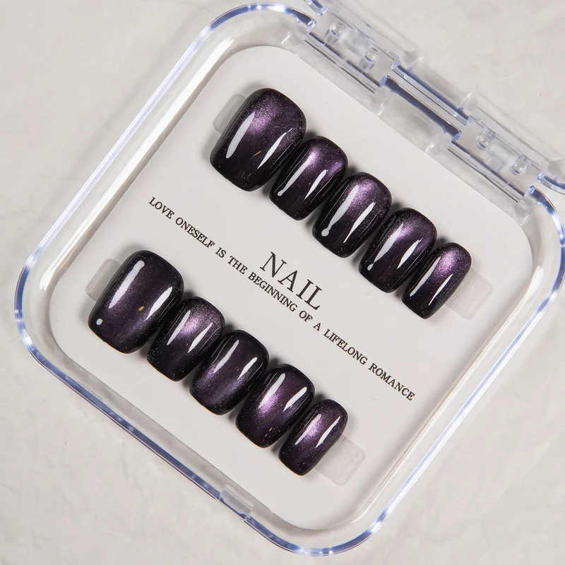Premium Glänzendes Press-On Nagel Set