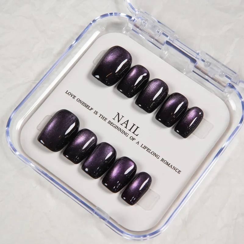 Premium Glänzendes Press-On Nagel Set