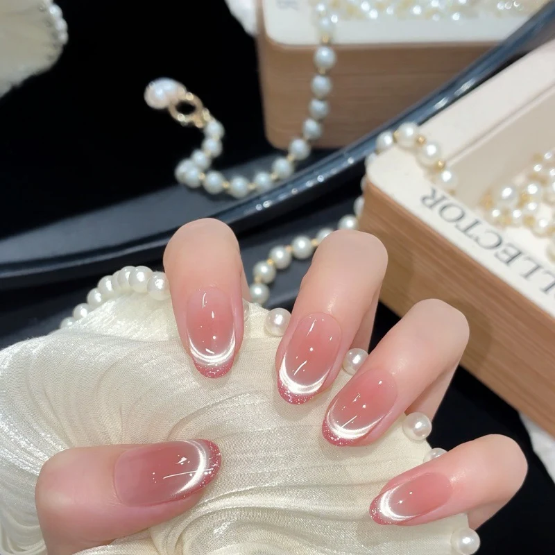 Premium French Tip Press-On Nagel Set