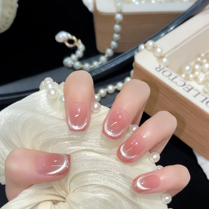 Premium French Tip Press-On Nagel Set