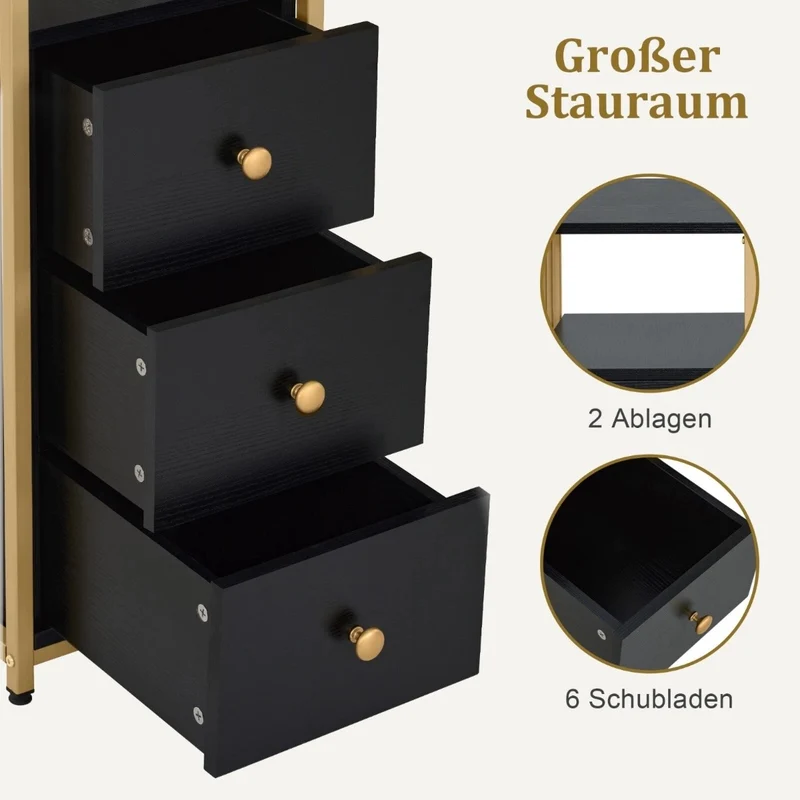 Doppelnageltisch Schubladen Schreibtisch Manikürtisch Tisch