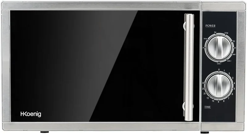 Mikrowelle VIO7, 27cm, 23 L, 1000 W, 9 Programme, Grill, Timer, Auftaufunktion, Mikrowellenofen, Schwarz, 30 Min, Schnell, Kompakt, Kombiniertes