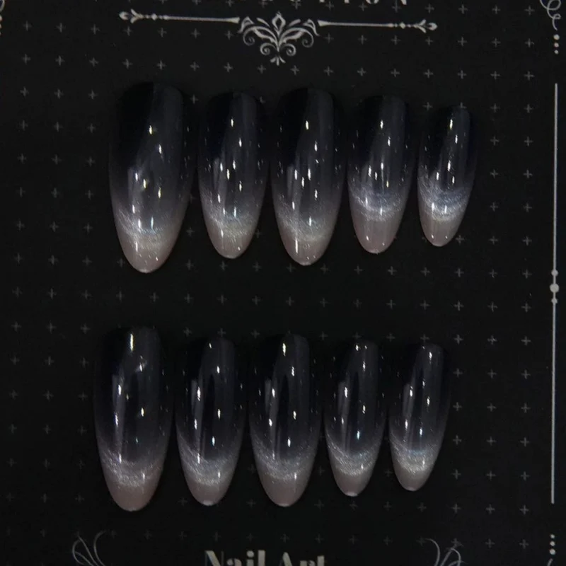 Ombre Stiletto Druck-Nageldesigns